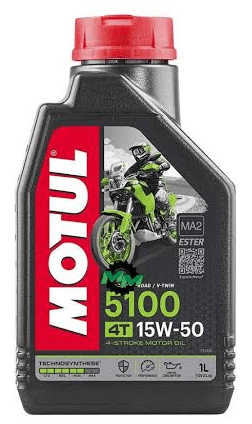 MOTUL - MOTUL MOTO 5100 15W50 SEMISINTETICO ESTER AMBAR